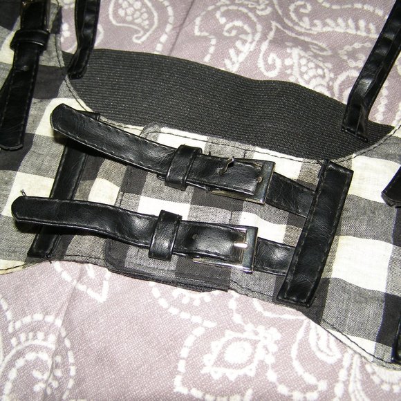 NWOT size SM Checkered Underbust Harness - Picture 7 of 16